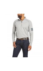 Ariat Flame Resistant Combat Stretch Patriot 1/4 Zip Work Shirt C10035420SF 