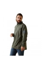 Ariat Flame Resistant Combat Stretch Patriot 1/4 Zip Work Shirt C10043566DS