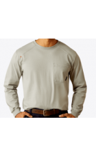 Ariat Flame Resistant Pima Stretch Work T-Shirt Long Sleeve C10052108 - ht Ariat Flame Resistant Pima Stretch Work T-Shirt Long Sleeve C10052108 - ht