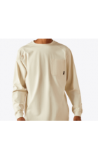 Ariat Flame Resistant Pima Stretch Work T-Shirt Long Sleeve C10055032 - ht Ariat Flame Resistant Pima Stretch Work T-Shirt Long Sleeve C10055032 - ht