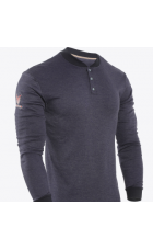 DriFire TECGEN FR Long Sleeve Henley CC541NNBBSLS- ht