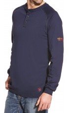 Ariat Flame Resistant Work Long Sleeve Henley C10013518 - ht