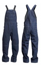 LAPCO Flame Resistant Denim Bib Overall CB13FRDN