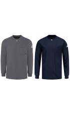 Bulwark Flame Resistant Long Sleeve Pocket T-Shirt CSET2 - ht